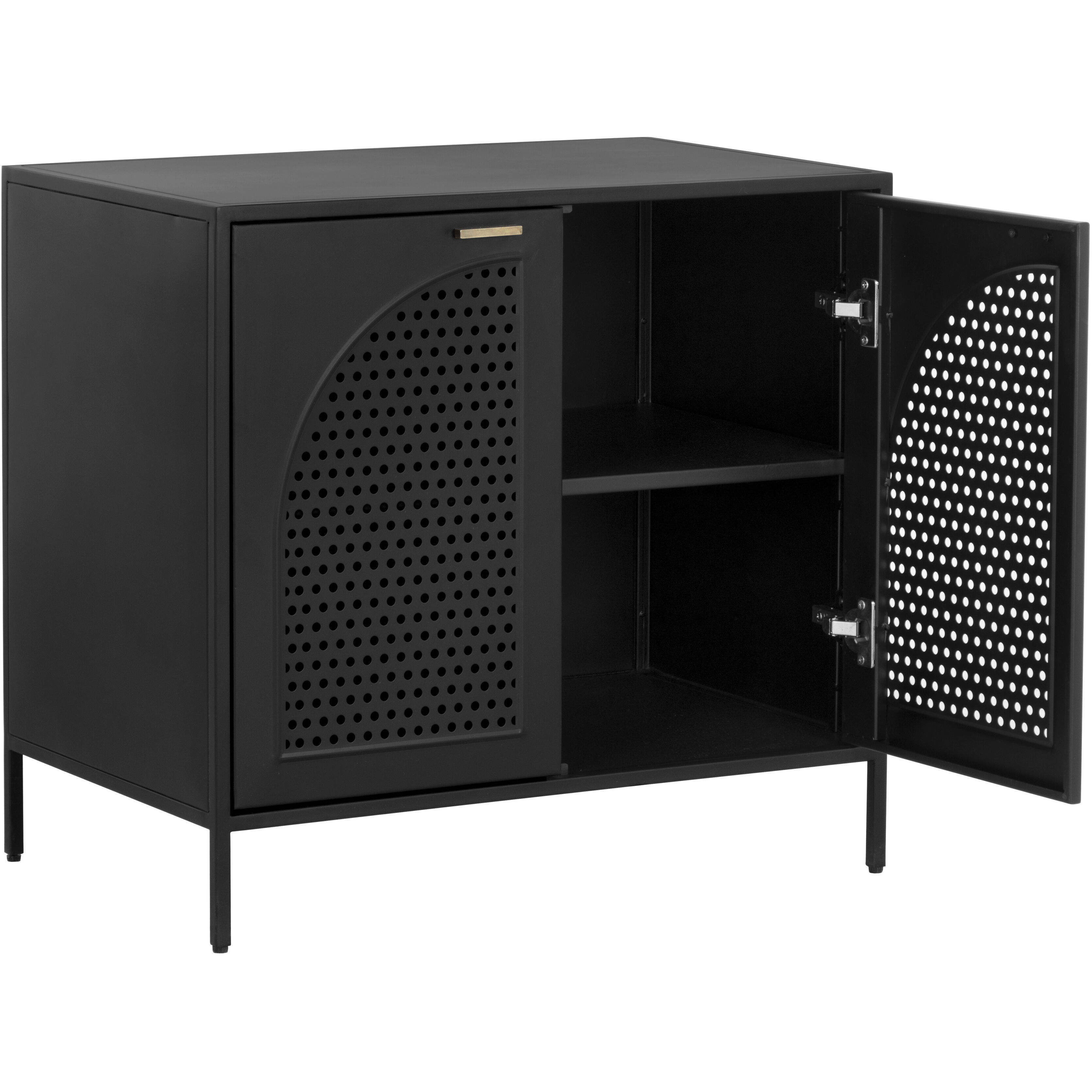 Aziza 28 X 26 inch Black Night Stand